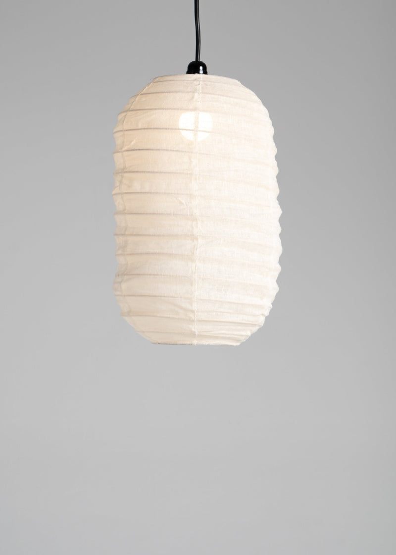 Shanti Linen Lantern / Off  White