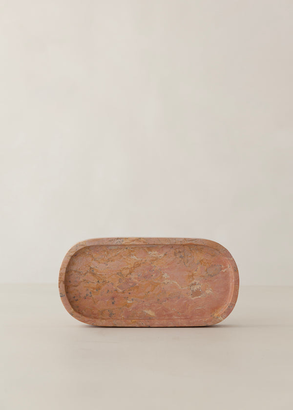 Eka Marble Tray / Pink Taupe