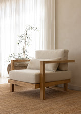 Flores Single Seater Teak Sofa