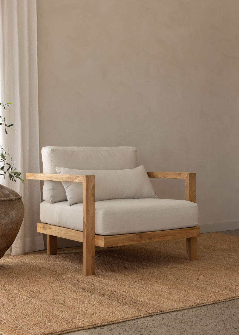 Flores Single Seater Teak Sofa