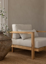 Flores Single Seater Teak Sofa