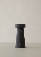 Kiku Marble Candle Holder / Black