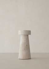 Kiku Marble Candle Holder / Cream