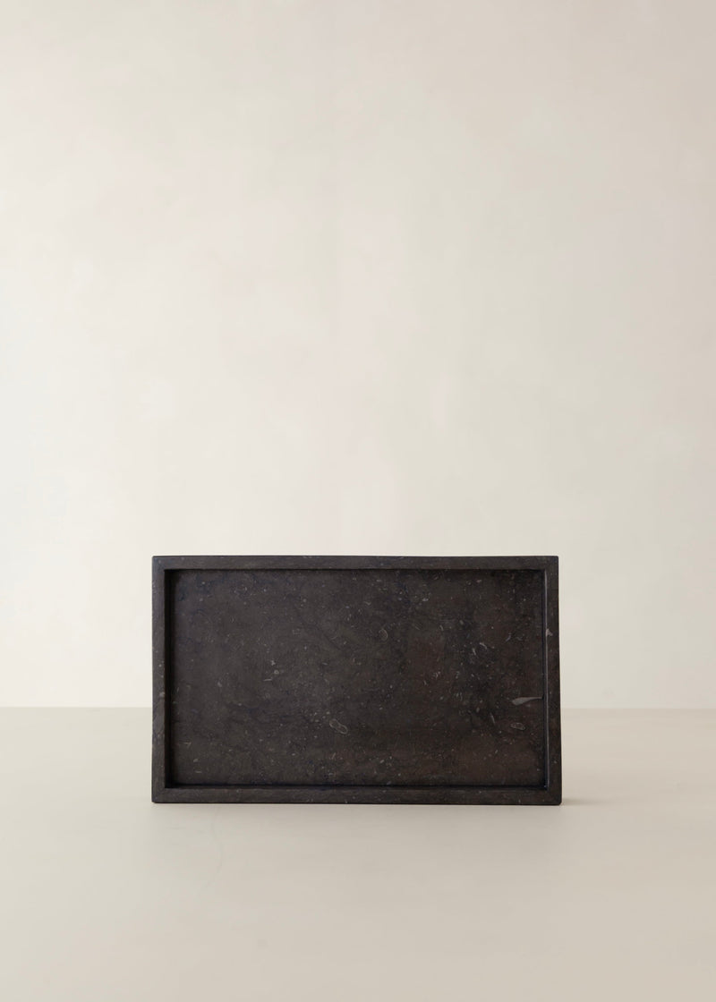 Jiro Marble Tray / Black
