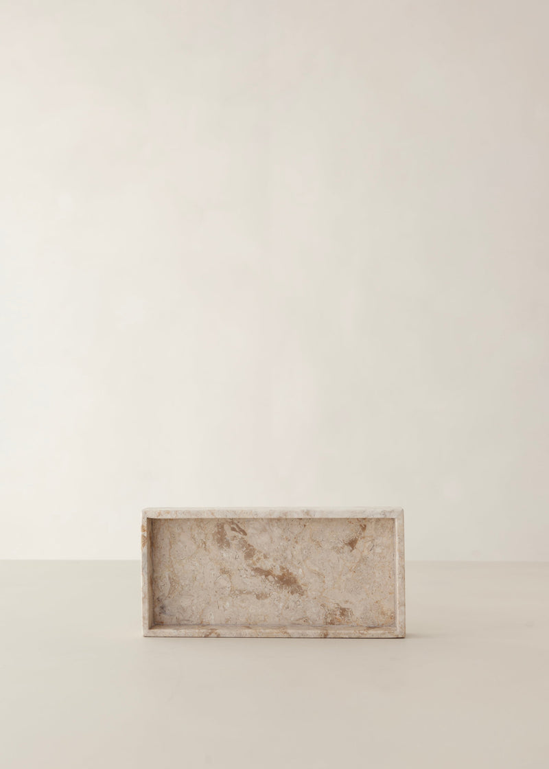 Jiro Marble Tray / Cream