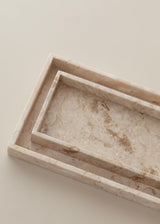 Jiro Marble Tray / Cream