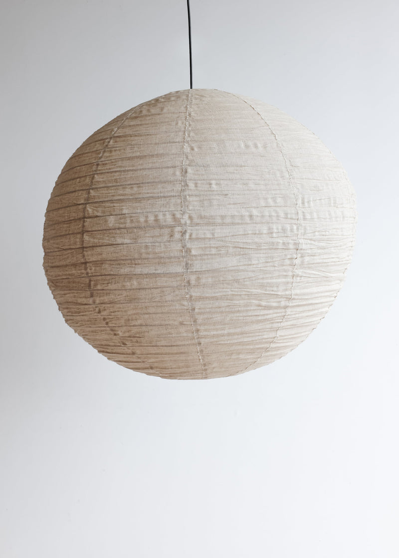 Globe Linen Lantern / Natural