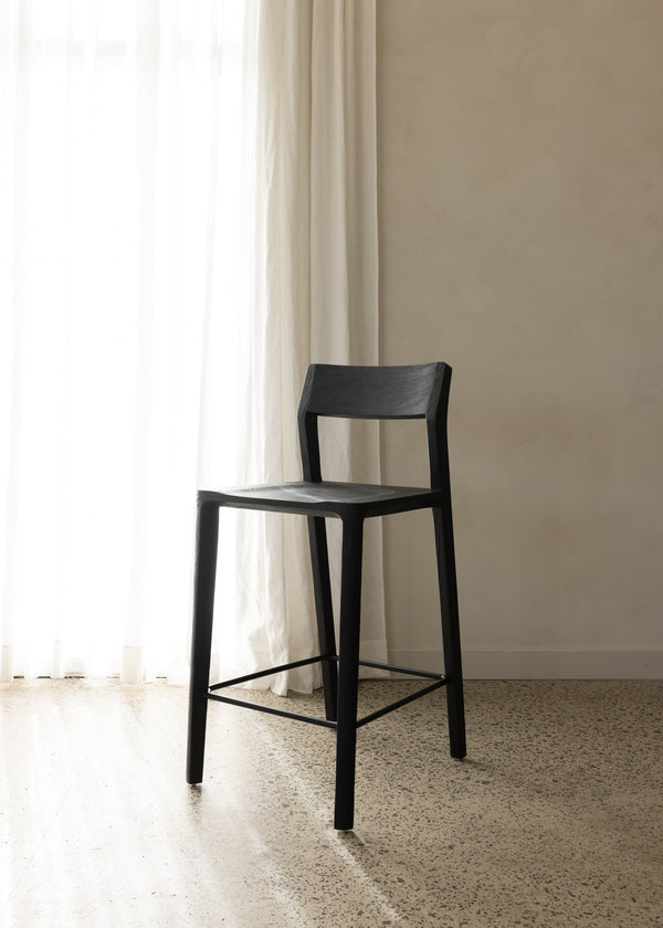 Glide Luxe Bar Stool / Black