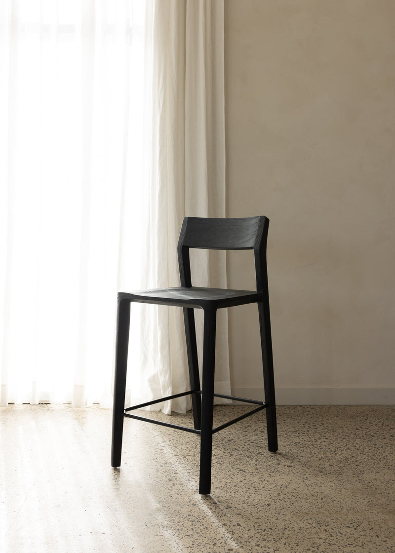 Glide Luxe Bar Stool / Black