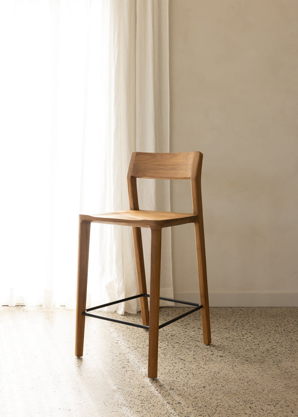 Glide Luxe Bar Stool / Natural