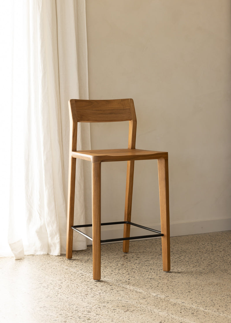 Glide Luxe Bar Stool / Natural