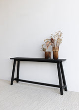 Jasmine Teak High Bench / Black