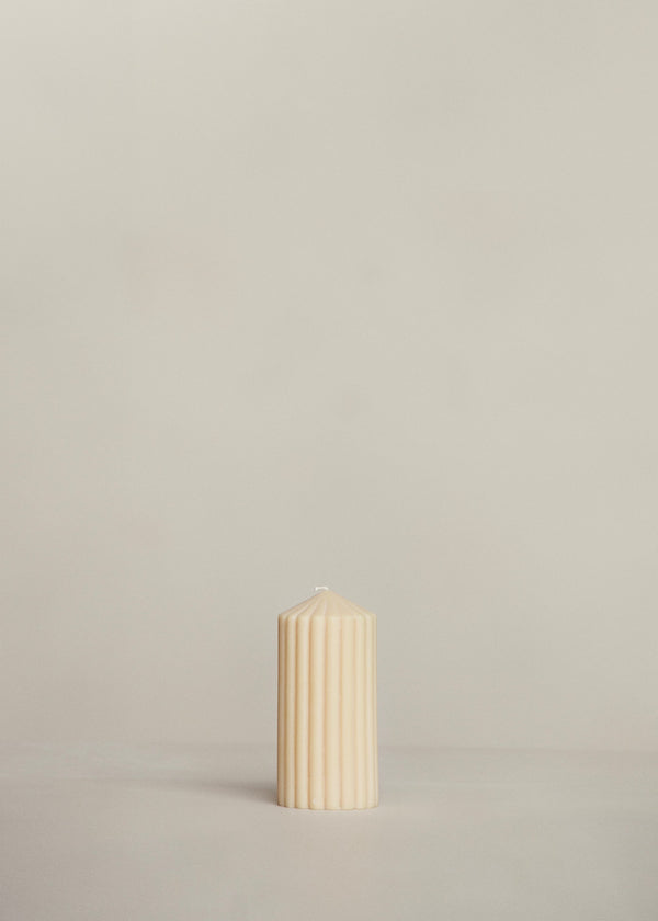 Cirque Pillar Candle / Gold