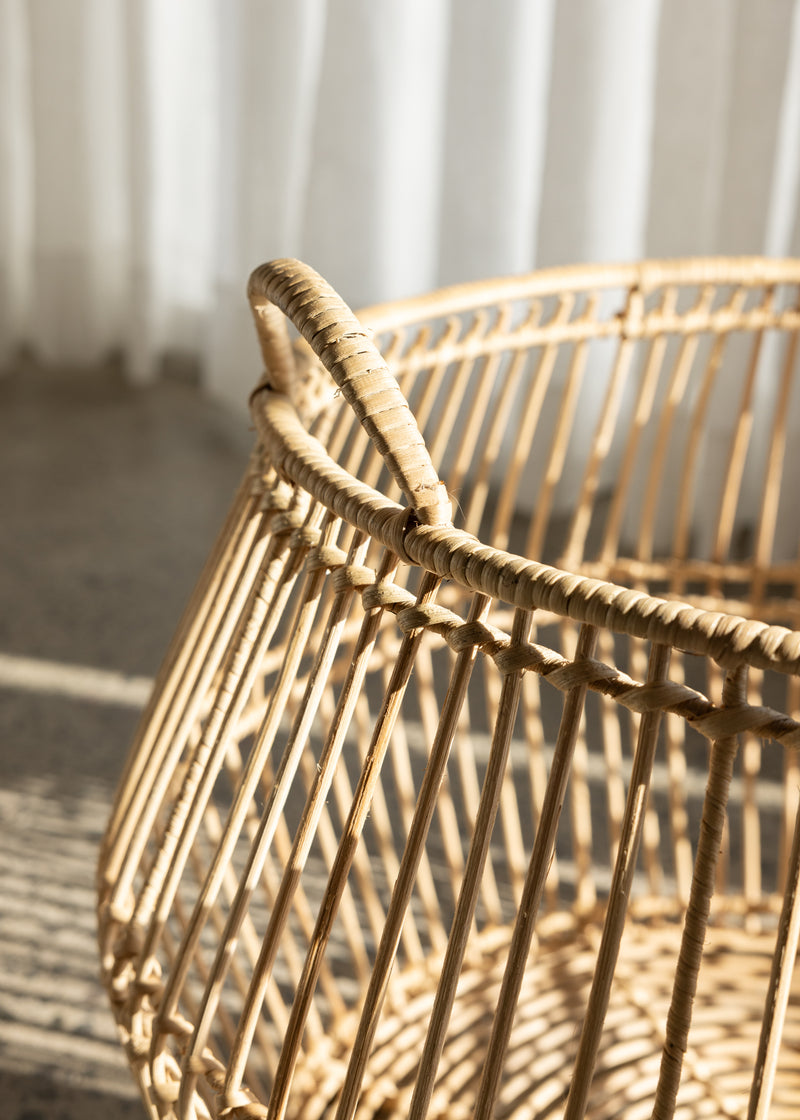 Rattan Basket Diamond / Natural