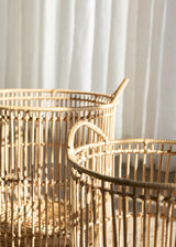 Rattan Basket Set Of 2 / Natural