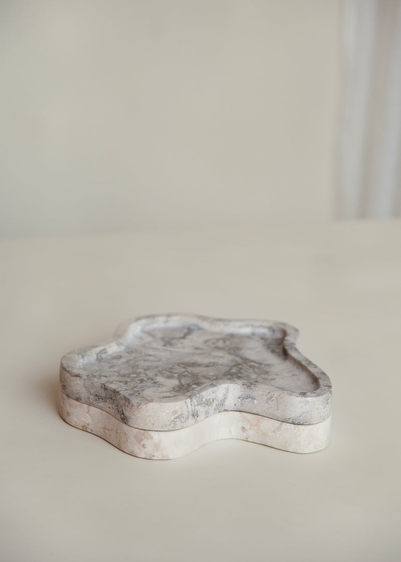 Oda Marble Tray / Cream