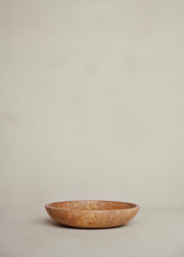 Nuru Marble Bowl / Pink Taupe