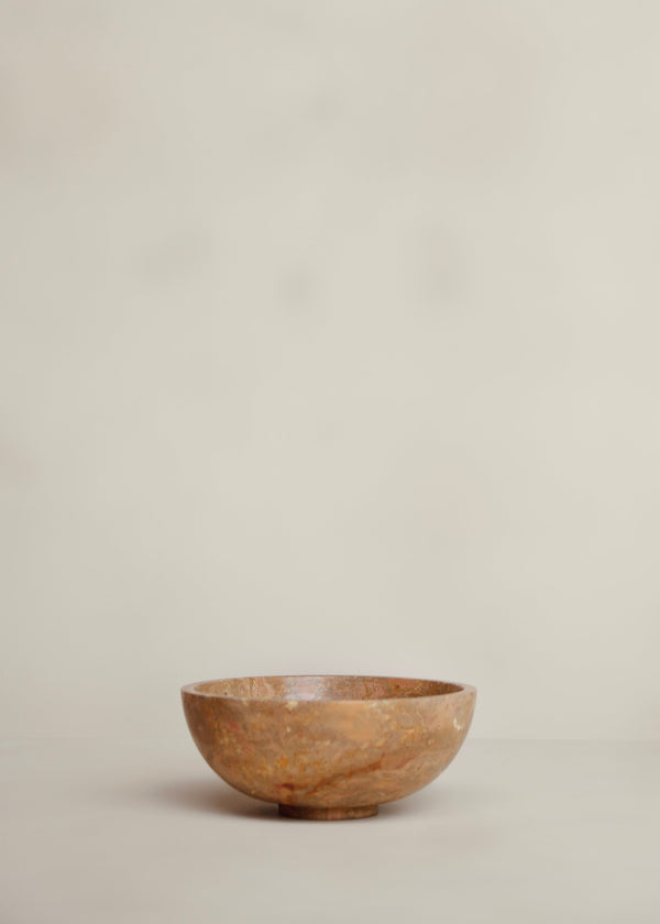 Koji Marble Bowl / Pink Taupe