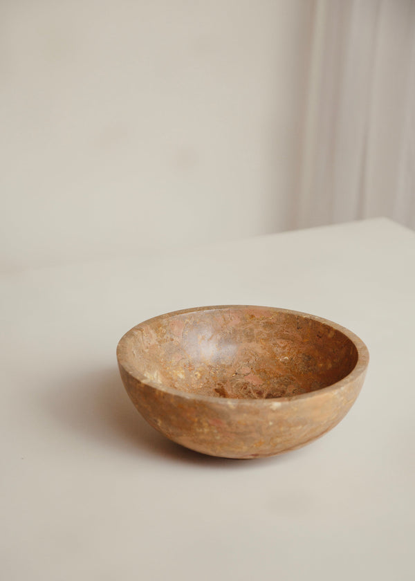 Koji Marble Bowl / Pink Taupe