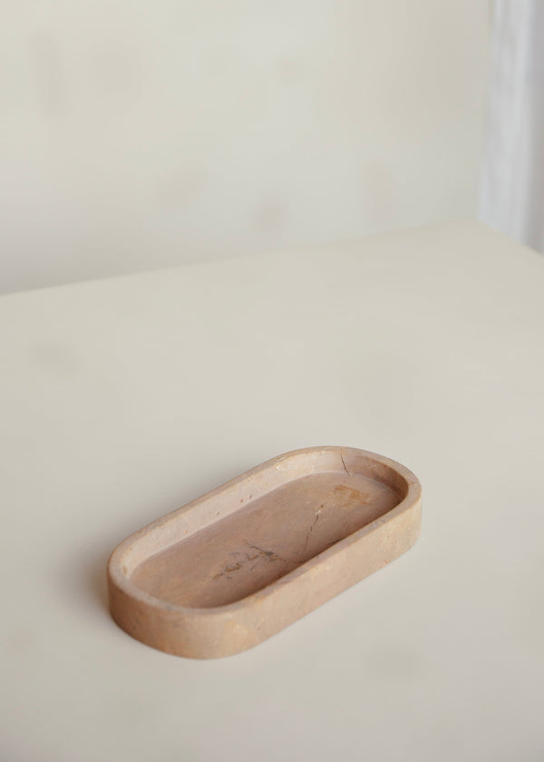 Eka Marble Tray / Pink Taupe