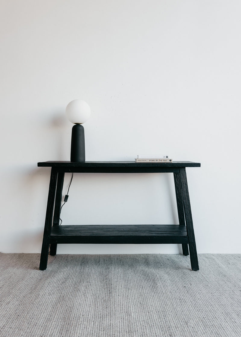 Sara Teak Console / Black