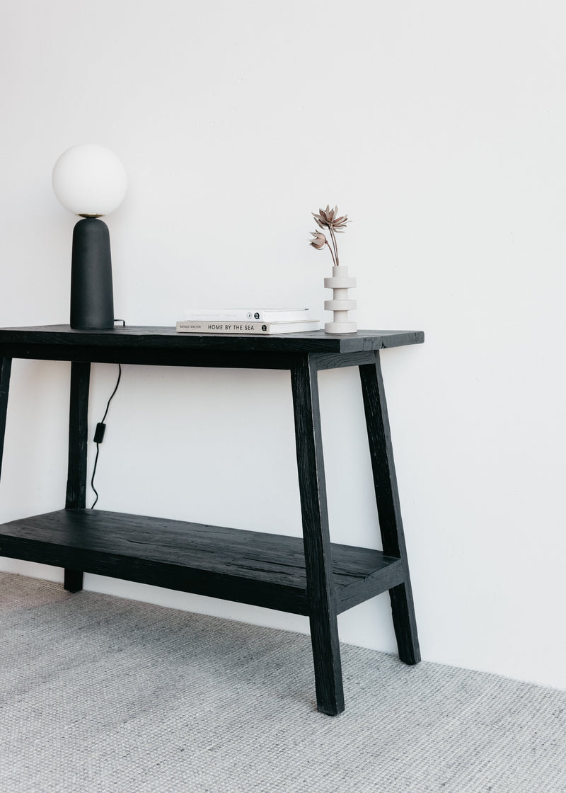 Sara Teak Console / Black