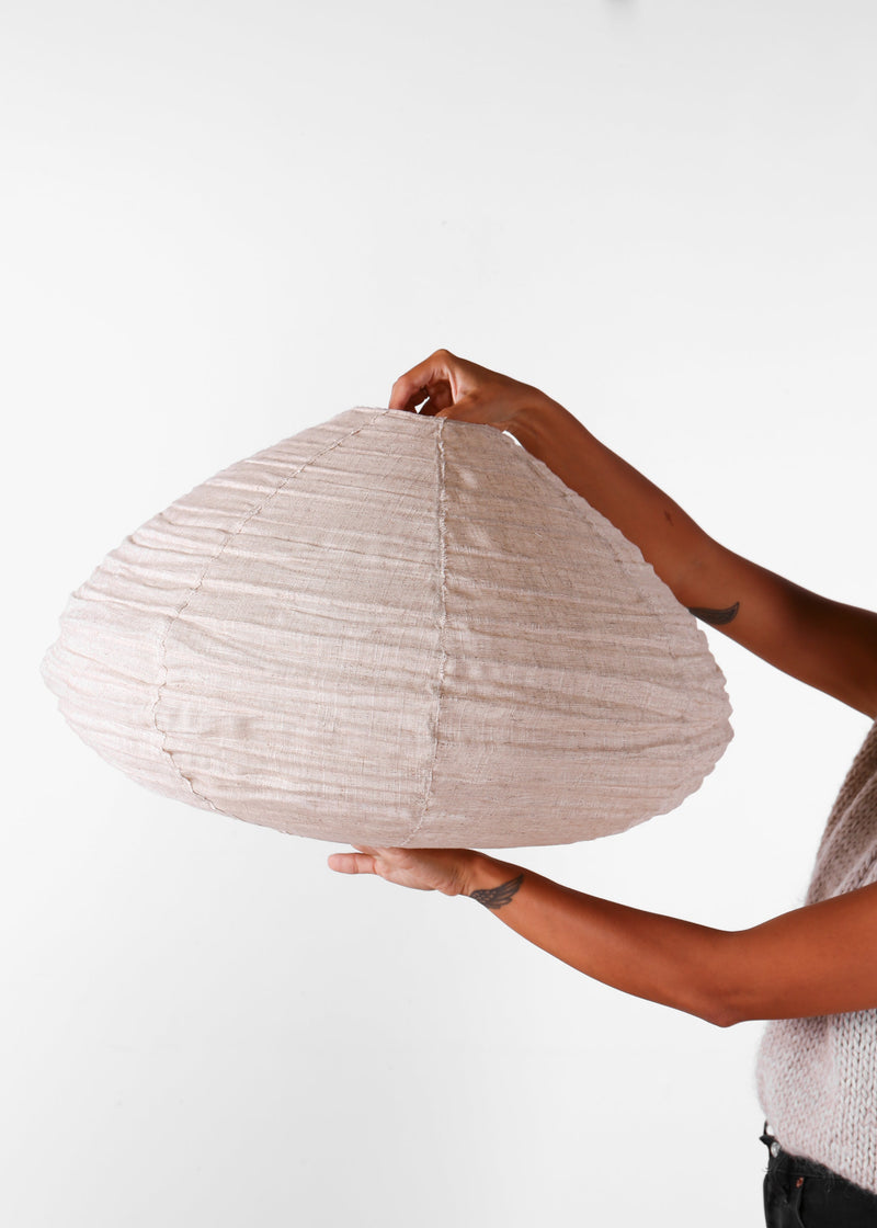 Cuba Linen Lantern / Natural