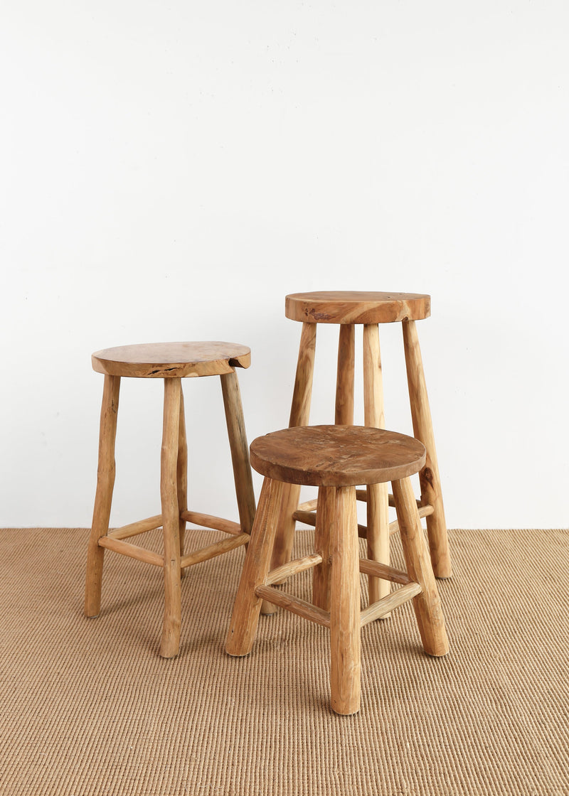 Katie Teak Stool / Natural