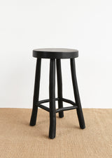 Katie Teak Stool / Black