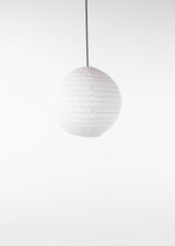 Globe Linen Lantern / Off  White