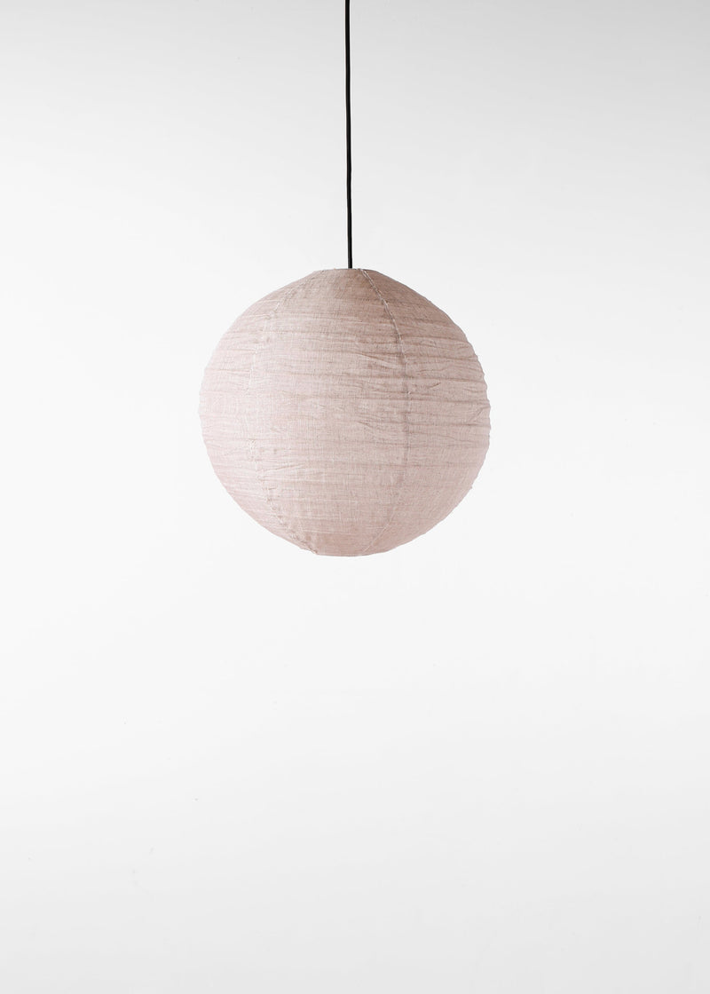 Globe Linen Lantern / Natural