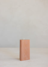 Helix Pillar Candle / Cognac