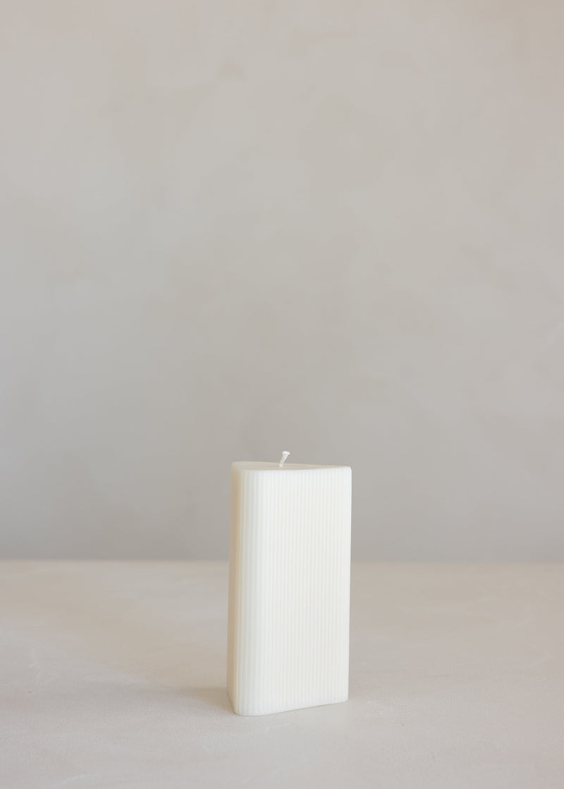 Helix Pillar Candle / Ivory