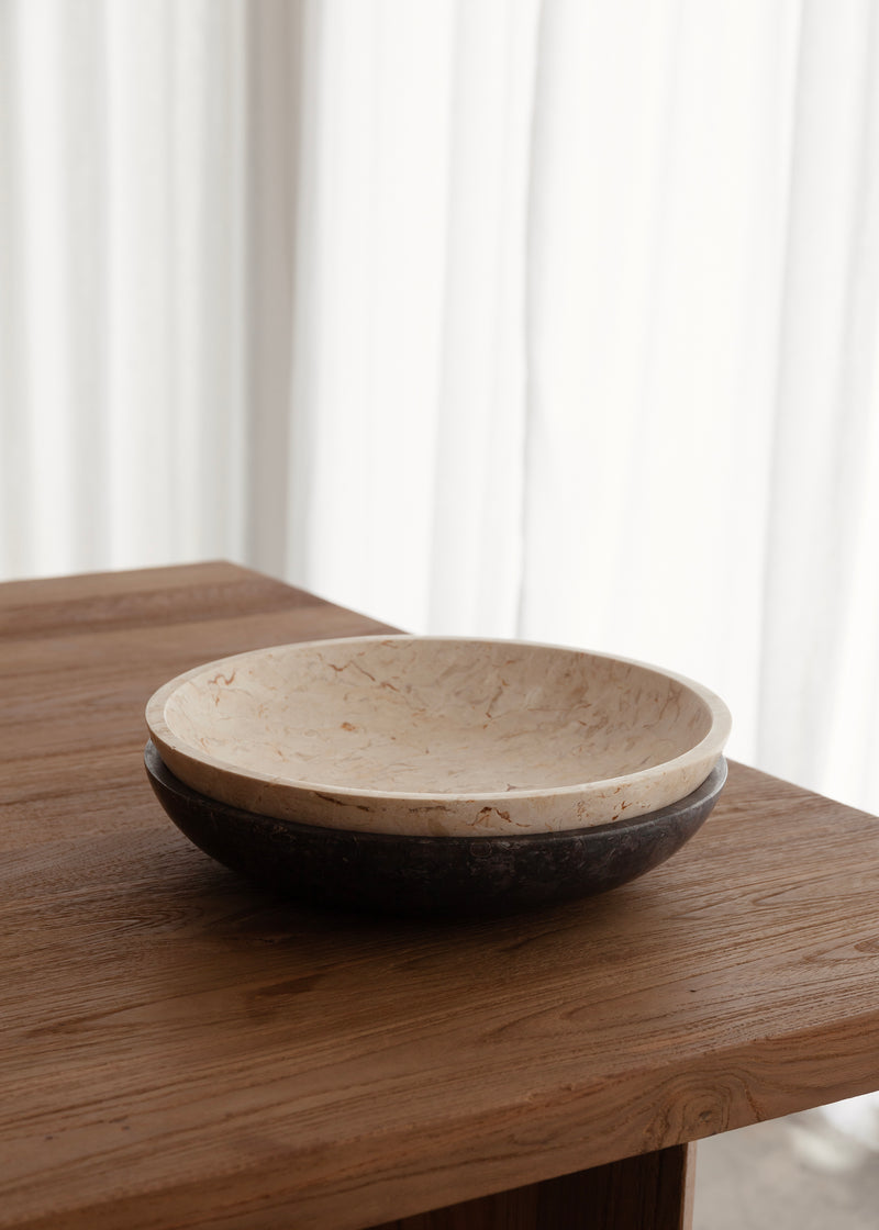 Nuru Marble Bowl / Black