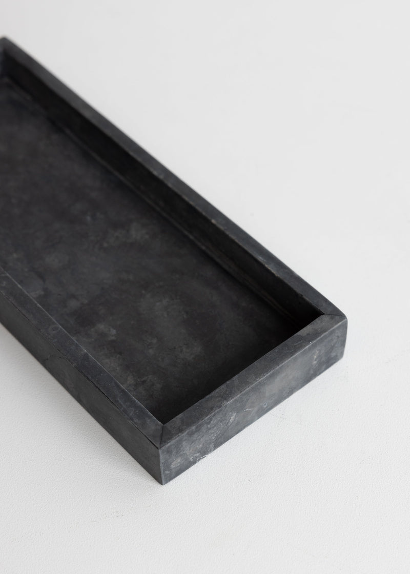 Marble Rectangle Tray / Black