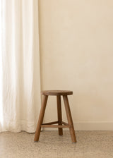 Village Stool / Dark Teak