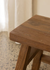 Zuri Stool / Dark Teak