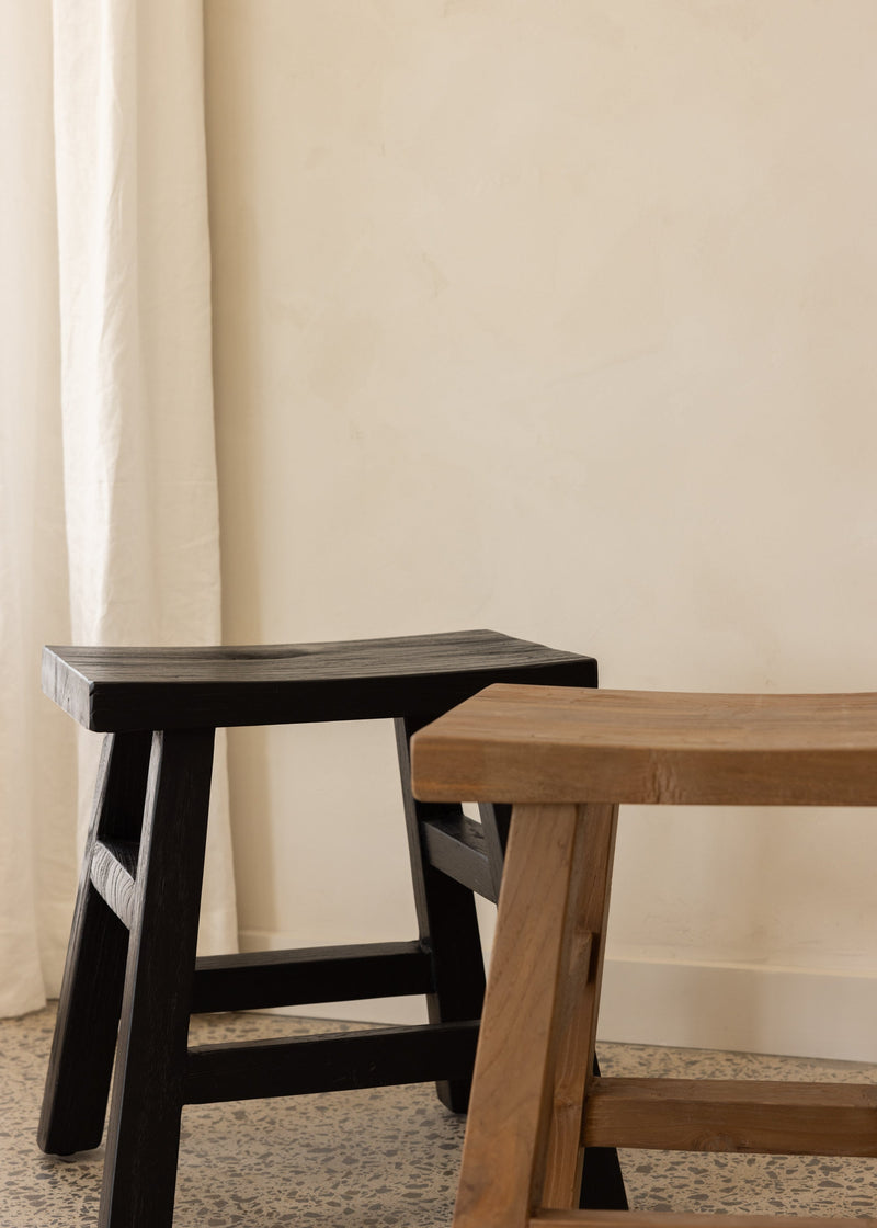 Zuri Stool / Dark Teak