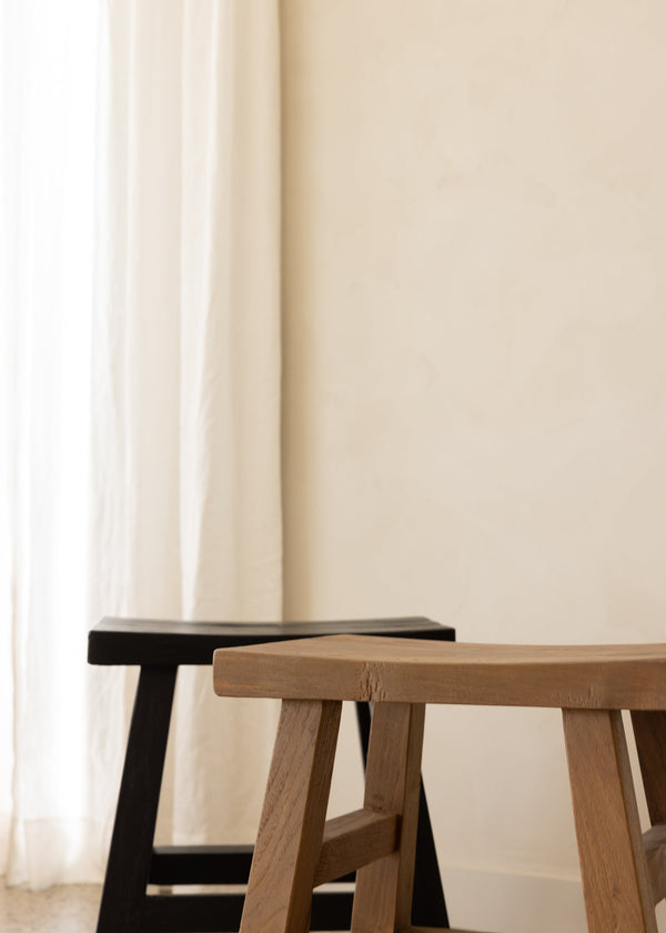 Zuri Stool / Dark Teak