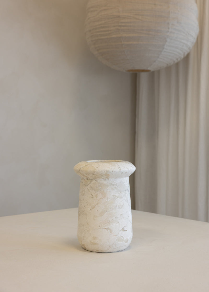 Pedra Marble Vase / Cream