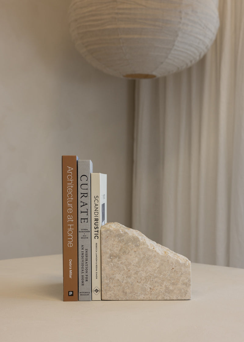 Marble Book End / Cream