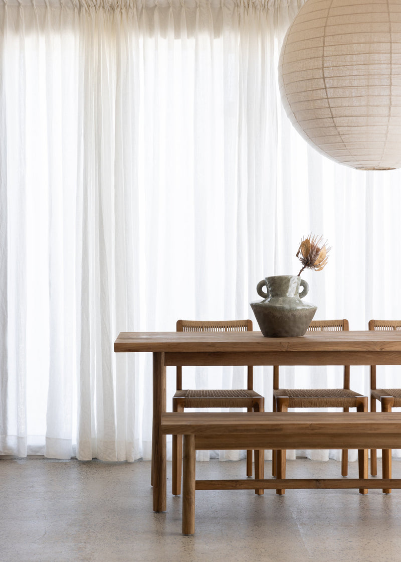 Parlour Dining Table / Dark Teak