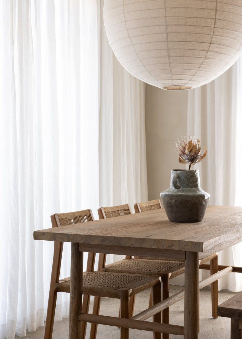 Parlour Dining Table / Dark Teak