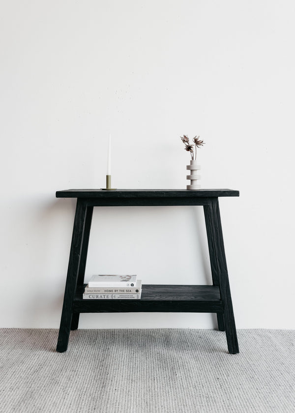 Sara Teak Console / Black