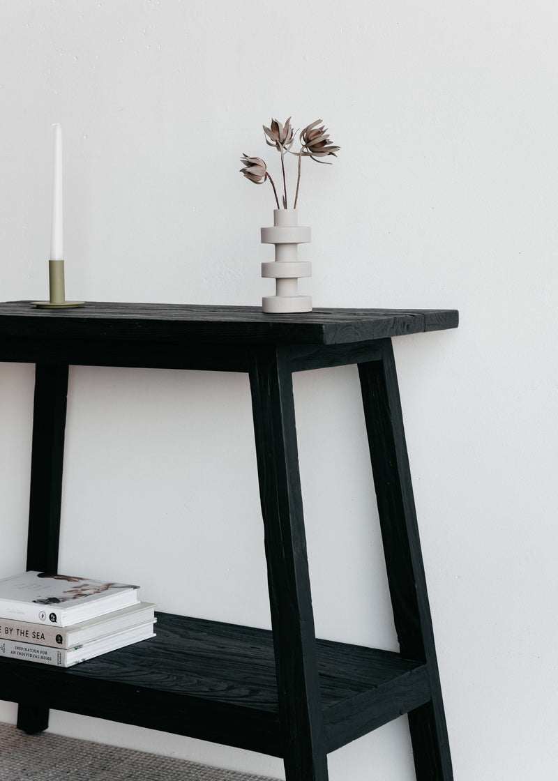 Sara Teak Console / Black