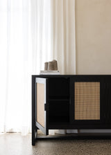 Alba Sideboard / Black & Bleach