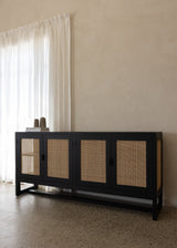 Alba Sideboard / Black & Bleach