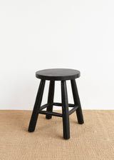 Katie Teak Stool / Black