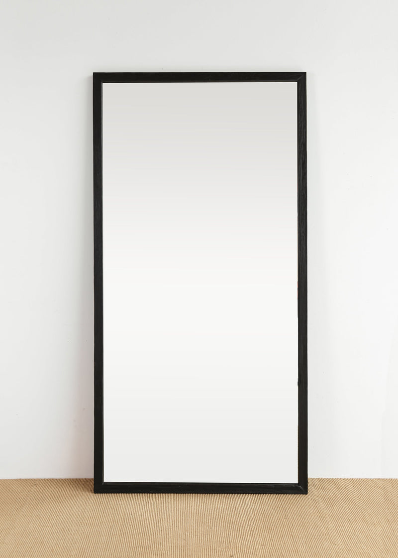 Alfred Teak Mirror / Black