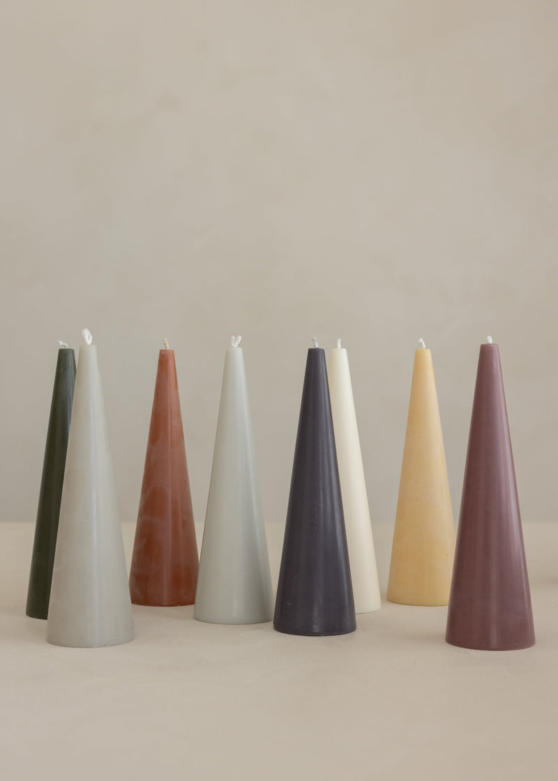 Cone Candle / Olive